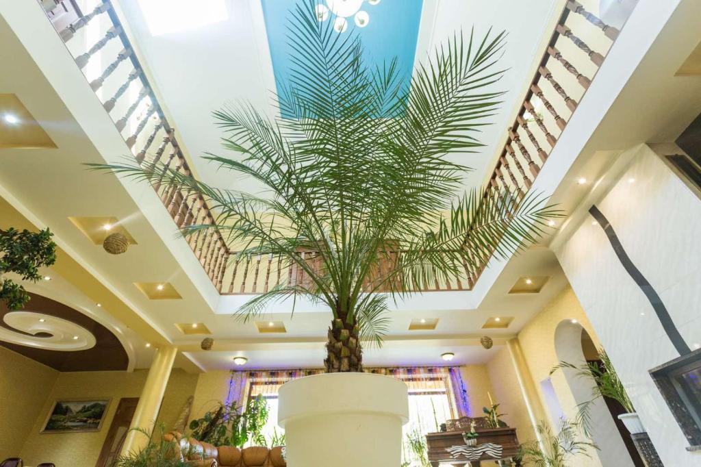 a large plant in a room with a ceiling at Villa Fenix in Berehove