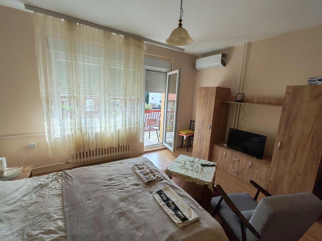 TV a/nebo společenská místnost v ubytování City Park Rooms