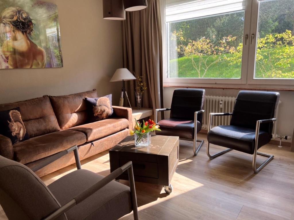 Posezení v ubytování WaldWunder Winterberg