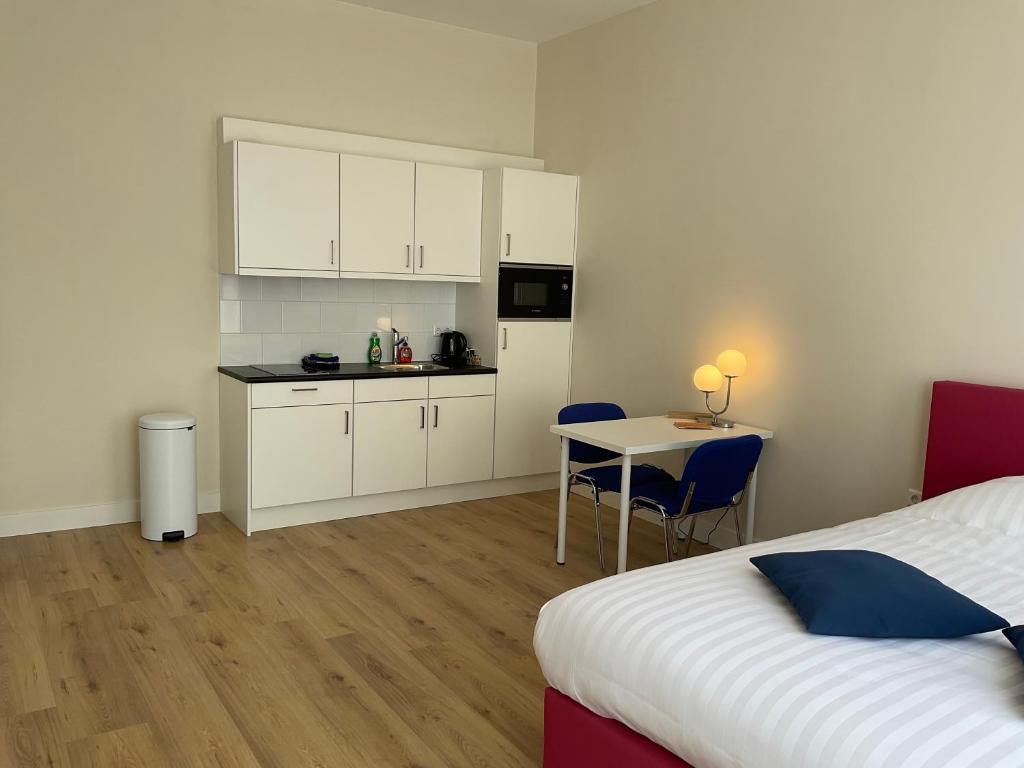 Küche/Küchenzeile in der Unterkunft Aristoteles Apartments