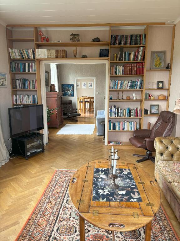 Knihovna v apartmánu