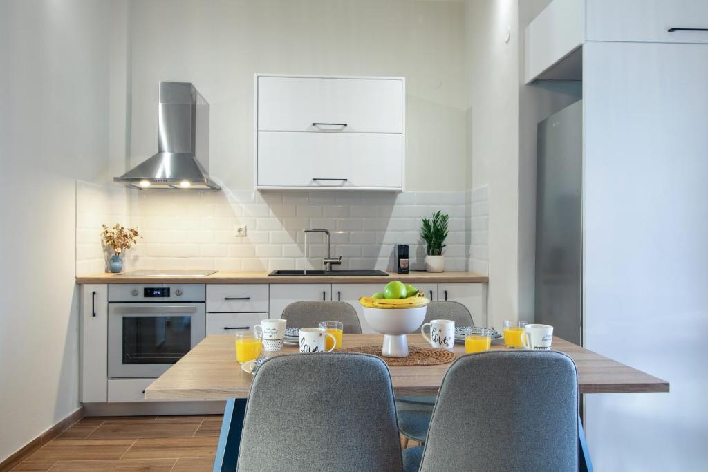 Kuchyň nebo kuchyňský kout v ubytování M&N Penthouse