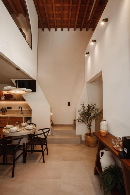 Posezení v ubytování Noema Lindos - Athena Apartment