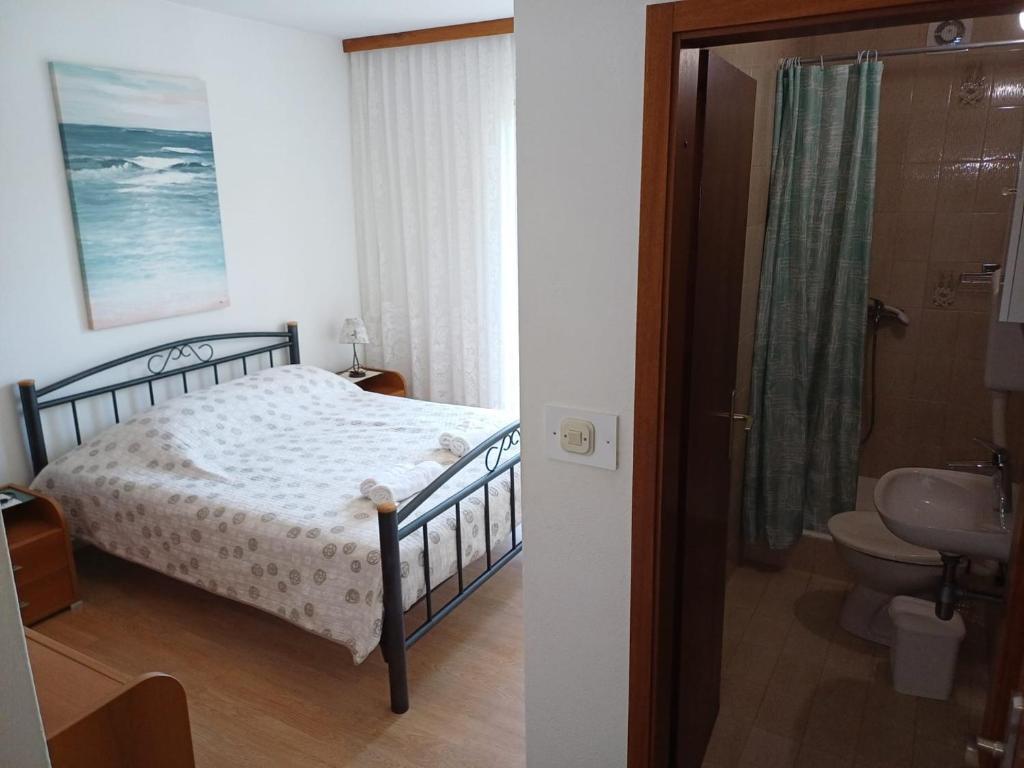 Koupelna v ubytování Villa Arija Brela