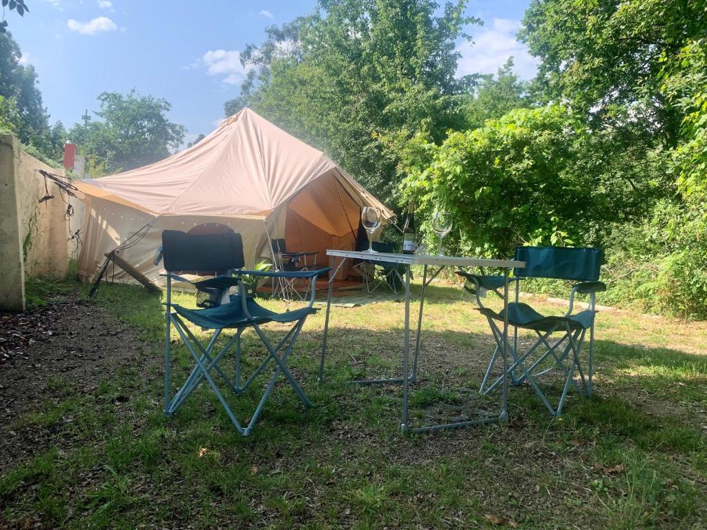 Zahrada ubytování Glamping de Cerveira