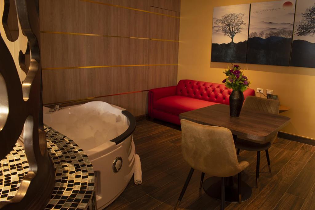 Posezení v ubytování FORTICH APART HOTEL