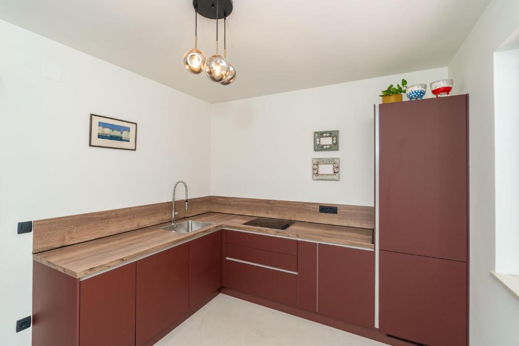 Kuchyň nebo kuchyňský kout v ubytování Apartments Ranieri Kono