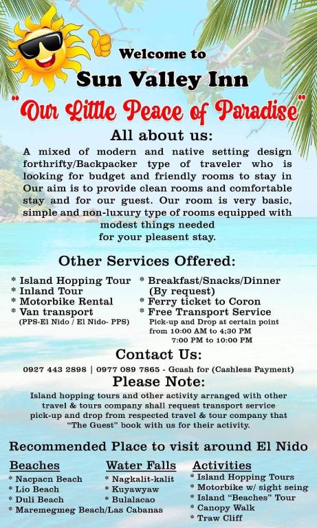 Fotografie z fotogalerie ubytování Sun Valley Backpackers Inn v destinaci El Nido