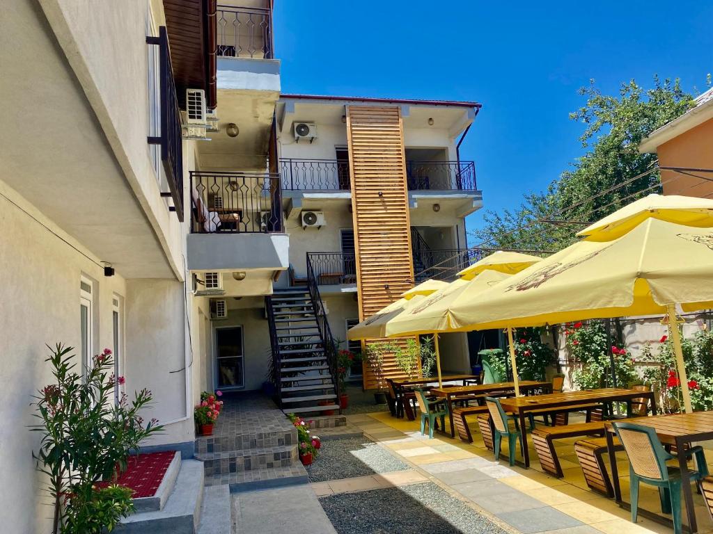 Bygningen som pensionatet ligger i