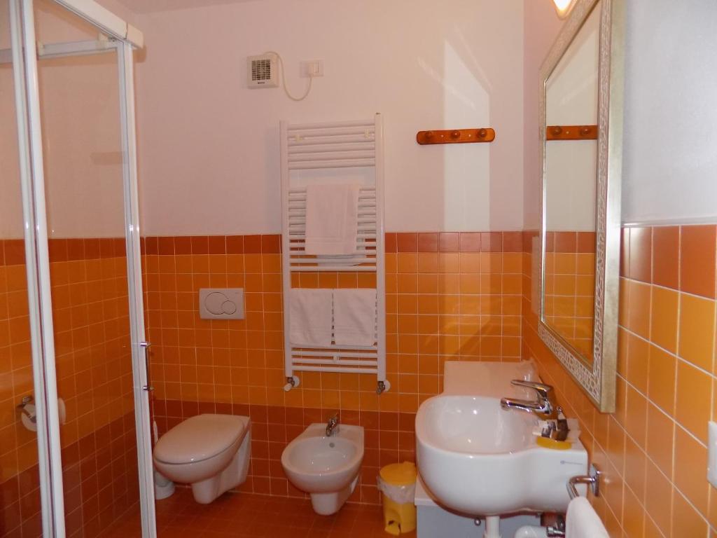 Koupelna v ubytování Hotel Residence Sole