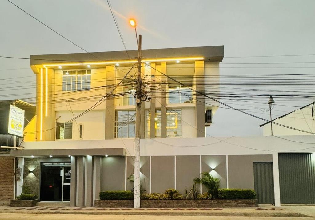 Budova, kde se aparthotel nachází