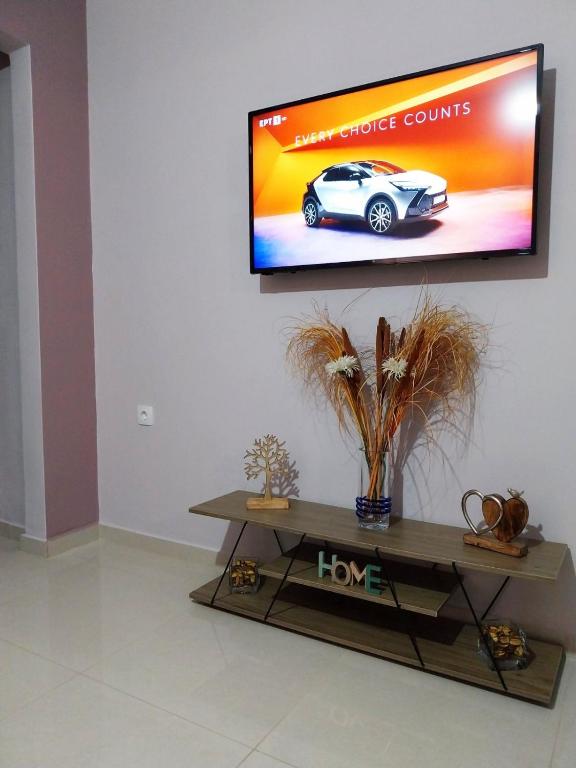 TV a/nebo společenská místnost v ubytování Chris&Chris Luxury apartment