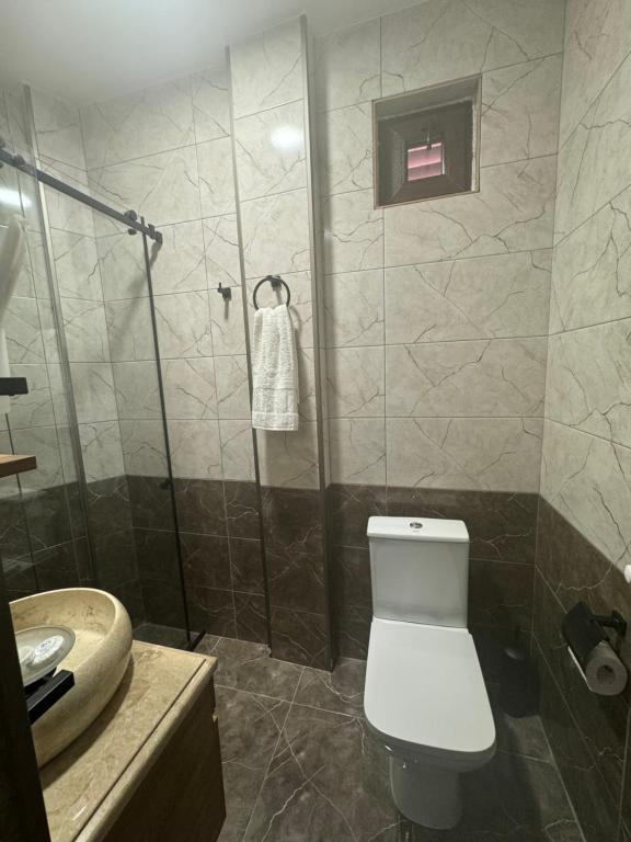 Koupelna v ubytování Hotel IA