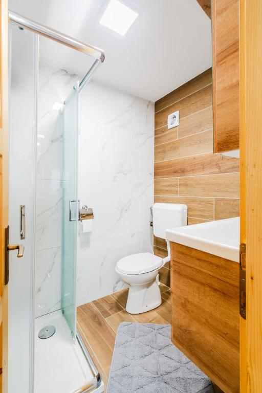 Kúpeľňa v ubytovaní Apartmaji Mouse
