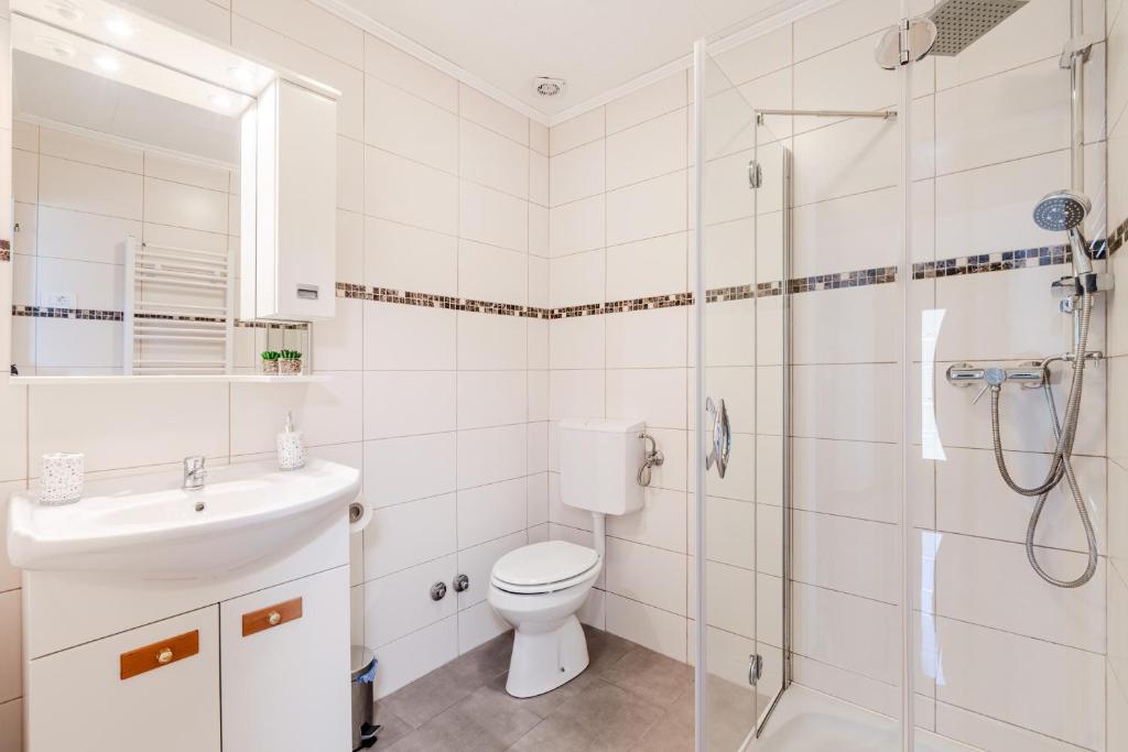 Kúpeľňa v ubytovaní Apartmaji Mouse