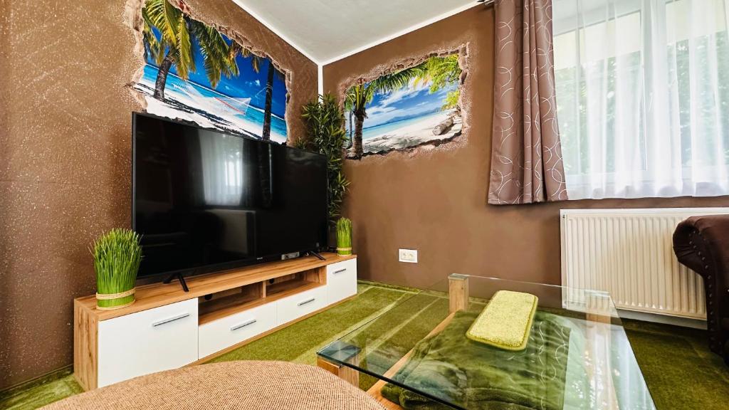 TV a/nebo společenská místnost v ubytování Naturparadies Salzburg-Land