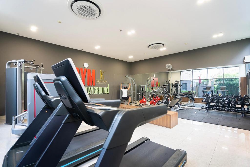 Fitness centrum a/nebo fitness zařízení v ubytování Louisa Vinh Hoi Apartment