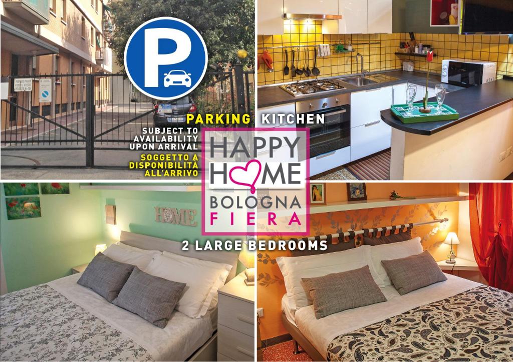 Postel nebo postele na pokoji v ubytování Happy Home BOLOGNA Fiera