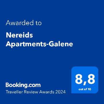 Certyfikat, podpis lub inny dokument wystawiony w obiekcie Nereids Apartments-Galene
