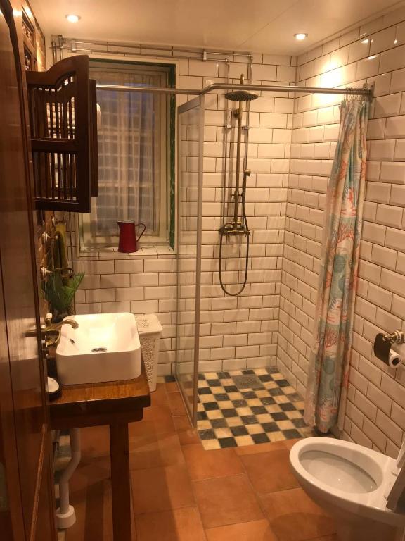 Koupelna v ubytování Guesthouse Swedish Escape