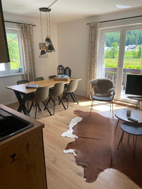 Posezení v ubytování Haus Alpentraum