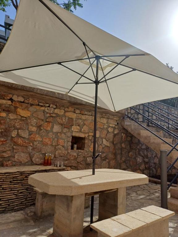 Patio alebo iná vonkajšia časť ubytovania Ambiente