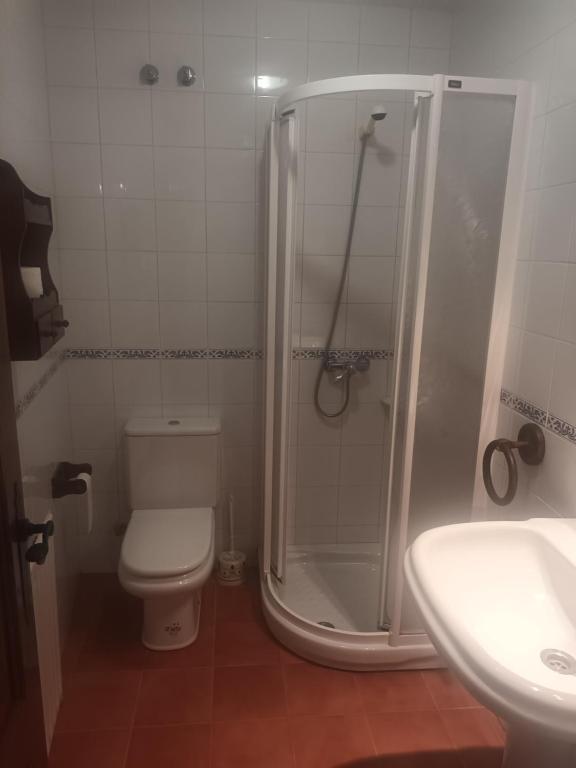 Koupelna v ubytování Casa Arza