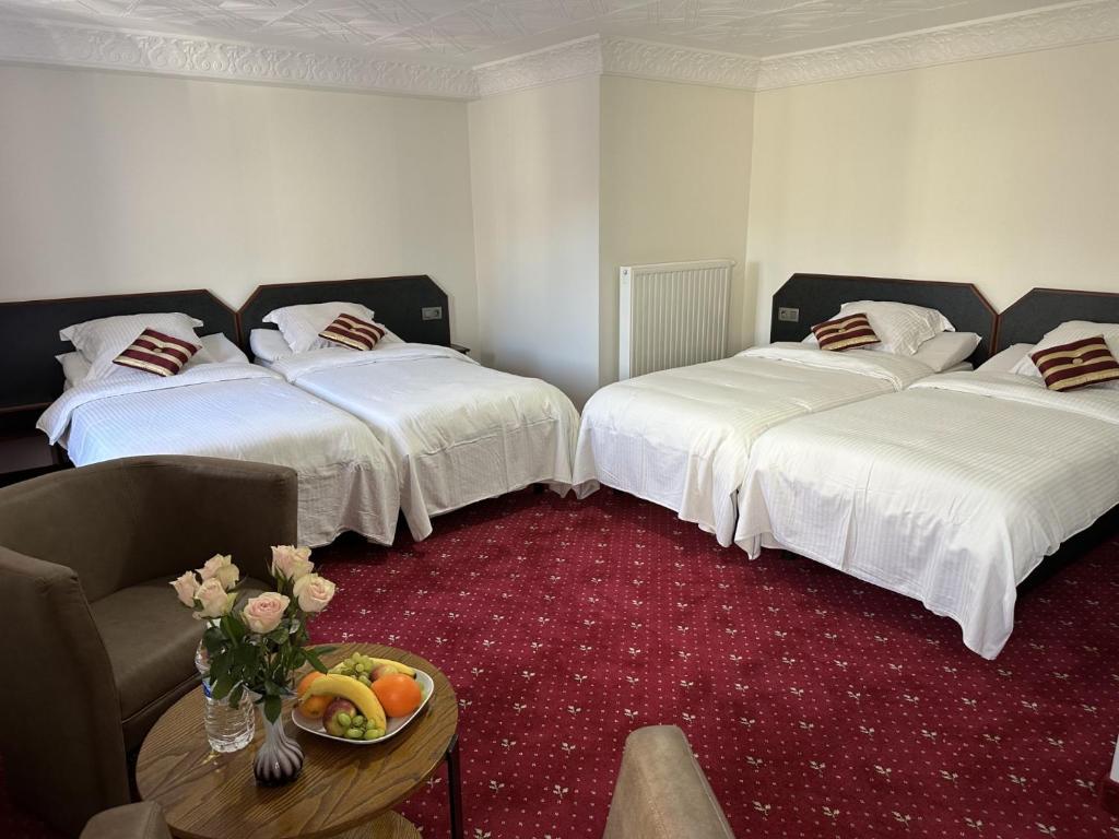 Postel nebo postele na pokoji v ubytování Hotel Eikenhof