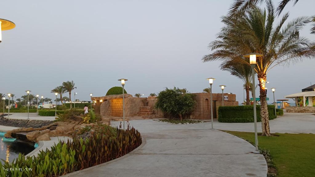 Zahrada ubytování Mousa coast Resort شالية كامل للايجار موسي كوست
