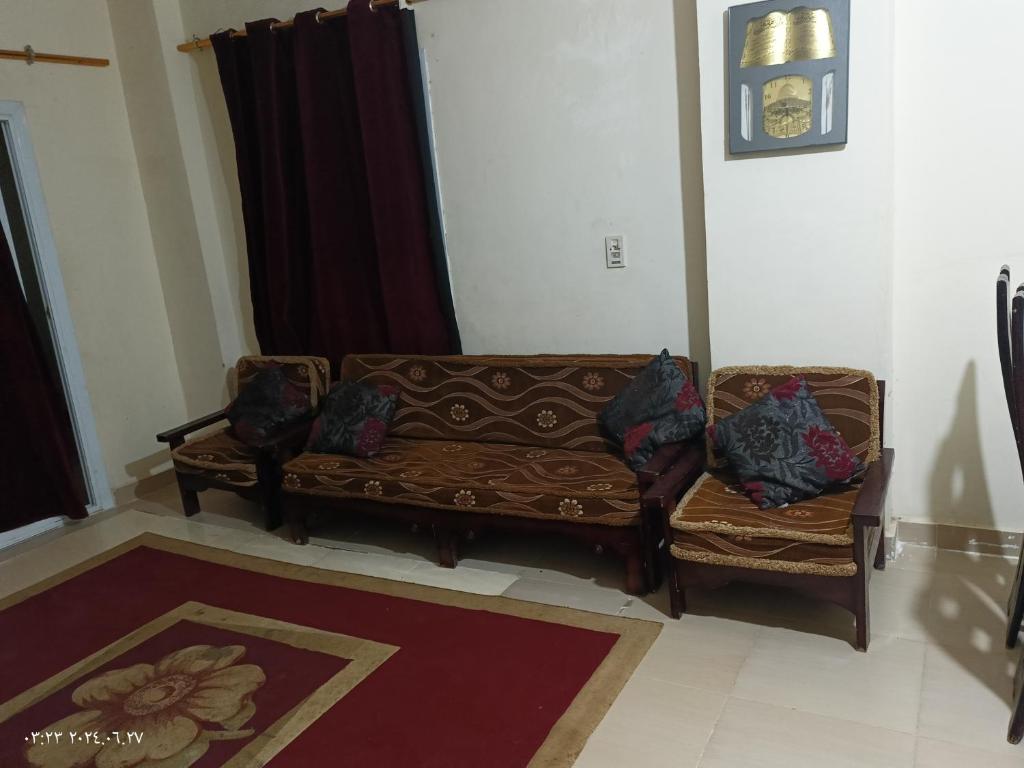 Posezení v ubytování Mousa coast Resort شالية كامل للايجار موسي كوست