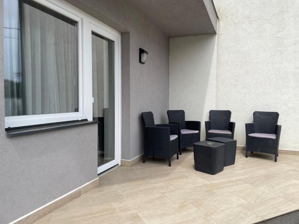 Posezení v ubytování Gold de luxe Apartman