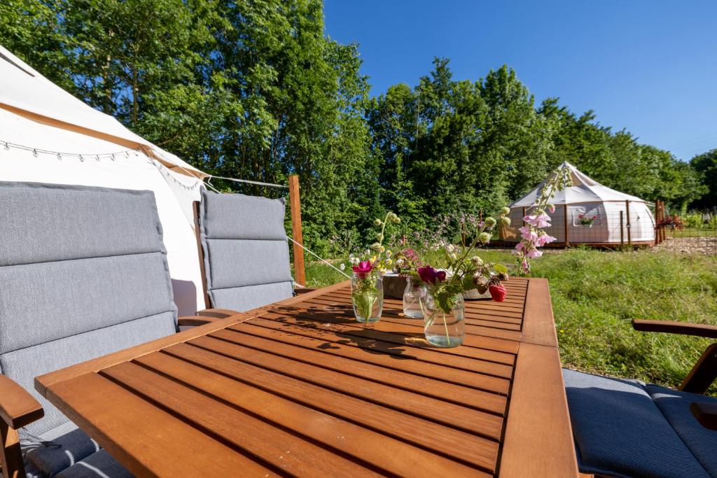 Zahrada ubytování Holmegaard vin og glamping