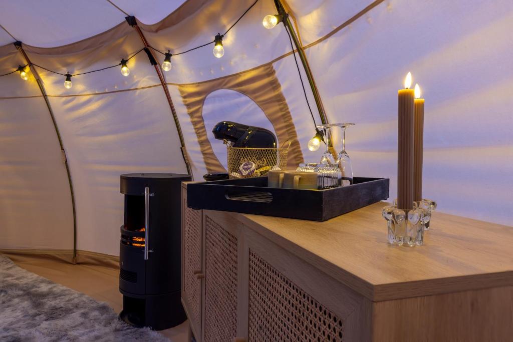 Nápoje v ubytování Holmegaard vin og glamping