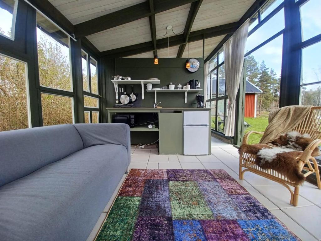 Kuchyň nebo kuchyňský kout v ubytování Hemma fran Hemma - Glamping