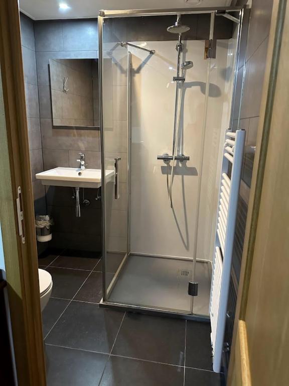 Koupelna v ubytování Hotel Eikenhof