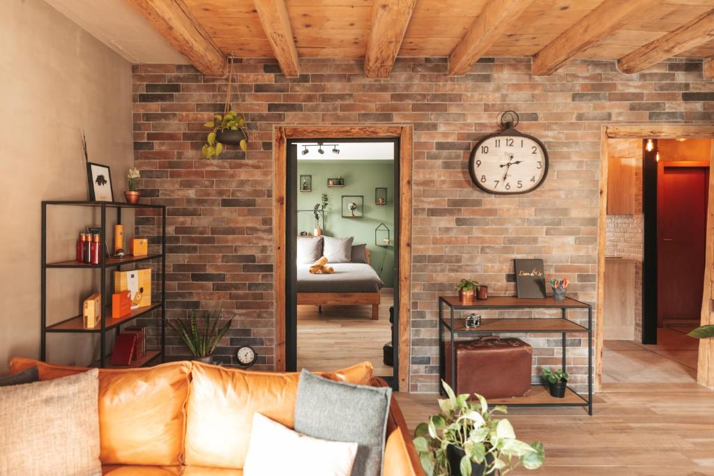 Posezení v ubytování Appartement thématique: Voyage Industriel
