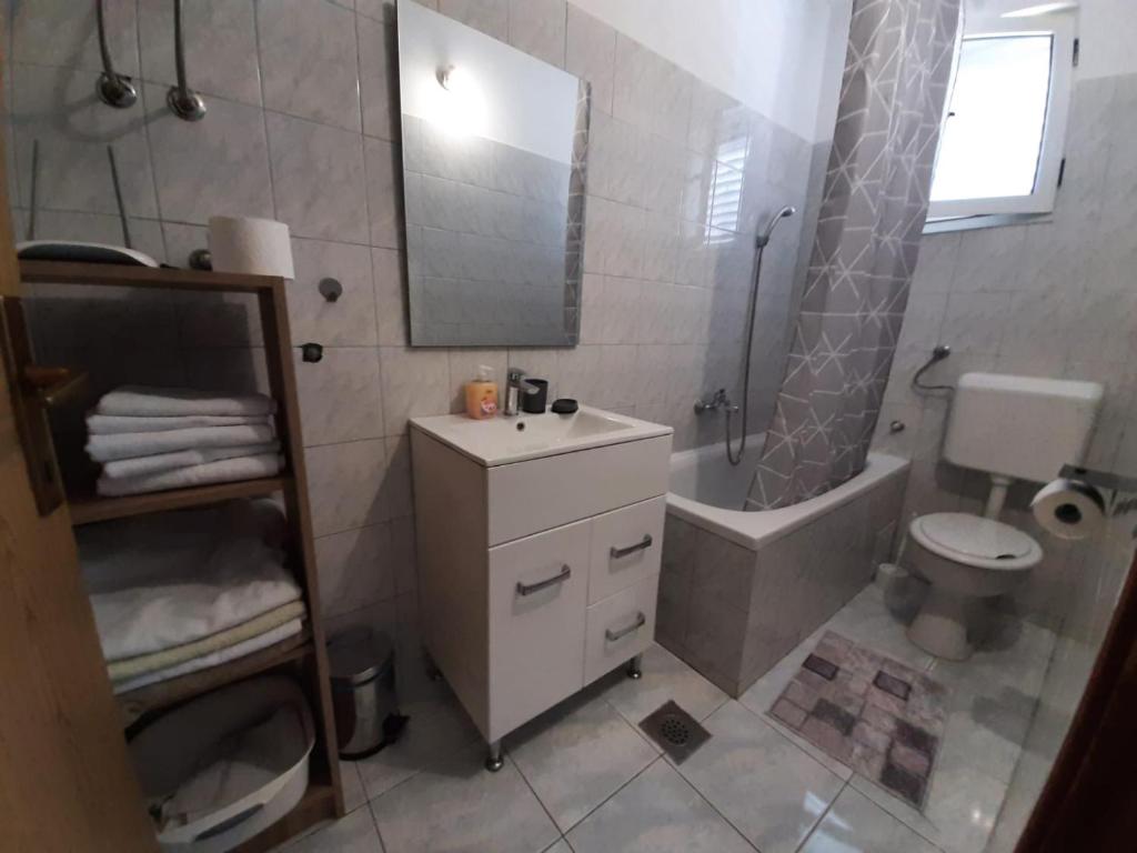 Koupelna v ubytování Apartman Jadranka
