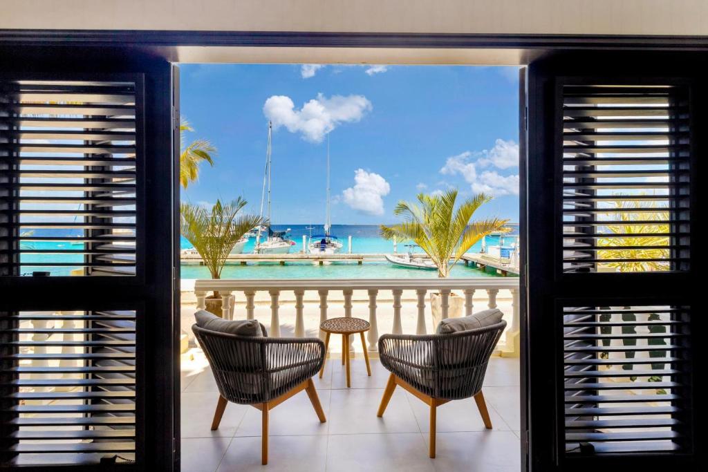 View of Epic Oceanfront Apartment with Sunset and Sea View, Kralendijk (updated ...