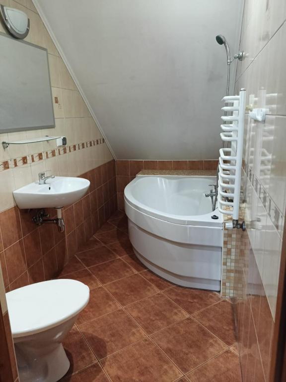 Koupelna v ubytování Kaszub Swarzewo - Bed & Breakfast