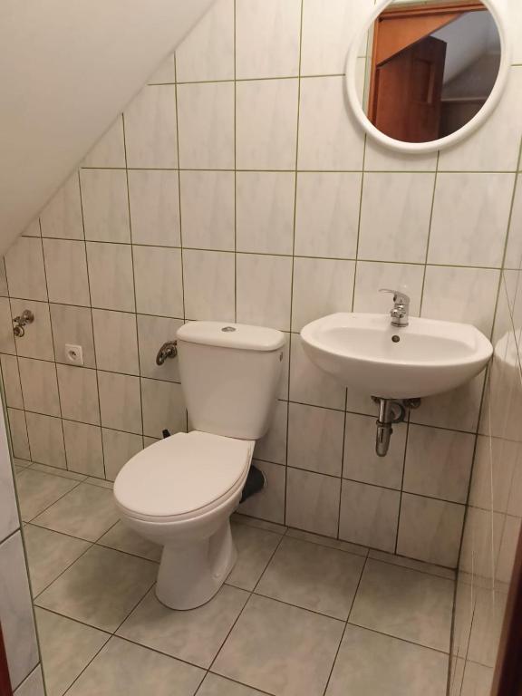 Koupelna v ubytování Kaszub Swarzewo - Bed & Breakfast