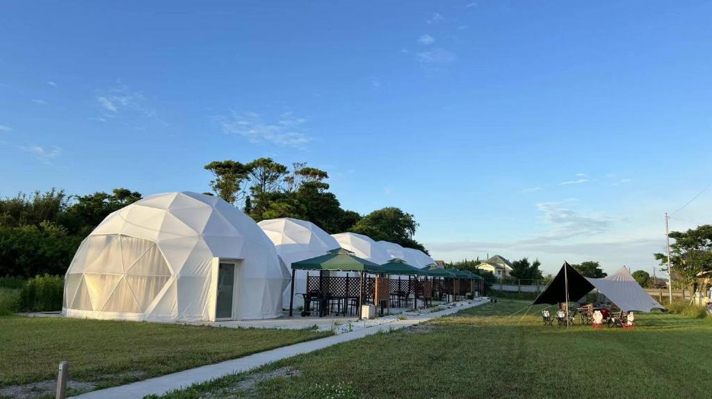 Zahrada ubytování ポセイドン グランピング Poseidon Glamping