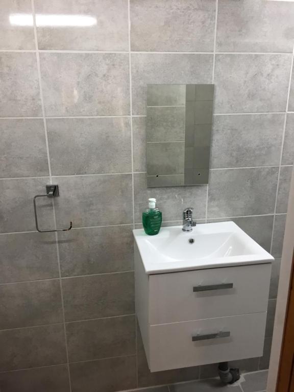 Kúpeľňa v ubytovaní Ośrodek Wczasowy WARMA
