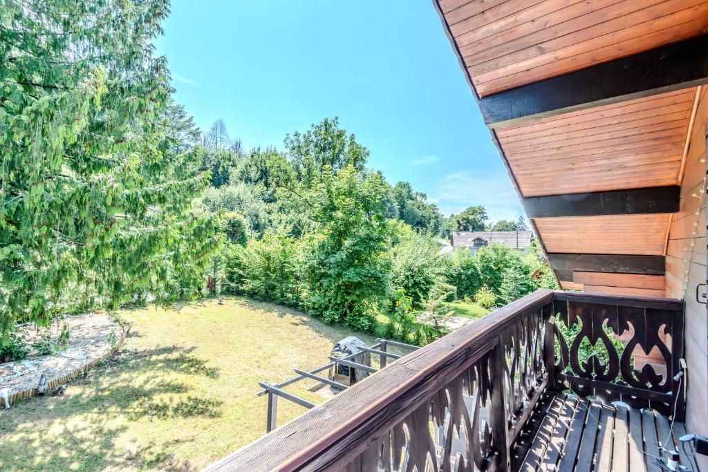Zahrada ubytování Agréable Chalet, vue panoramique sur la Lac Léman