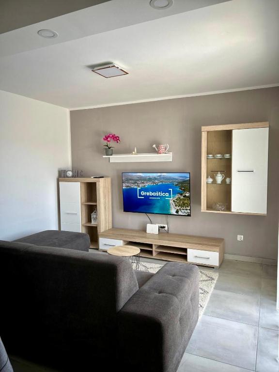 Posezení v ubytování Apartment near sea ,,Brale'' - Galešnica