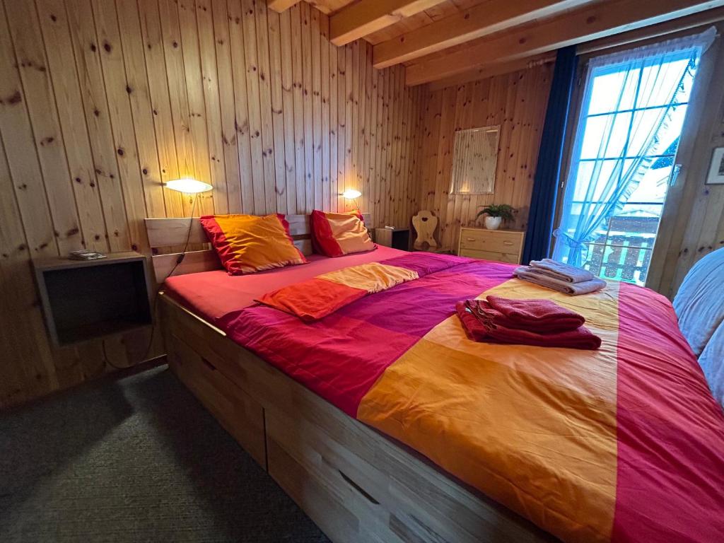 Postel nebo postele na pokoji v ubytování Châlet Bergaster