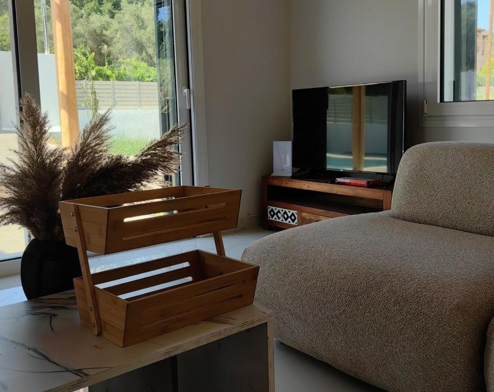 TV a/nebo společenská místnost v ubytování Villa Monteverde