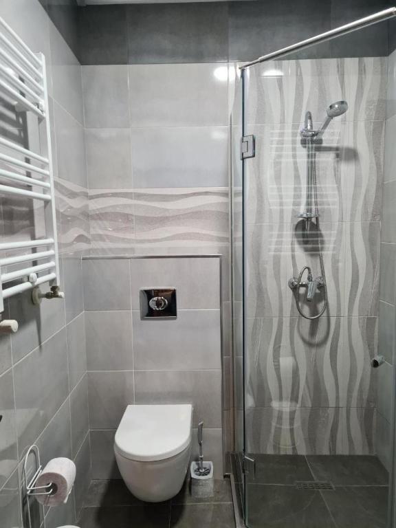 Koupelna v ubytování Orbeliani Guesthouse