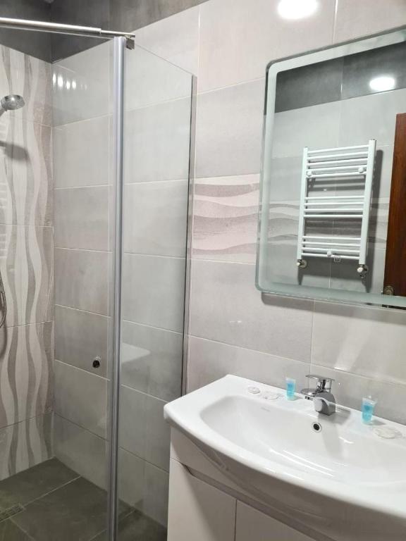 Koupelna v ubytování Orbeliani Guesthouse