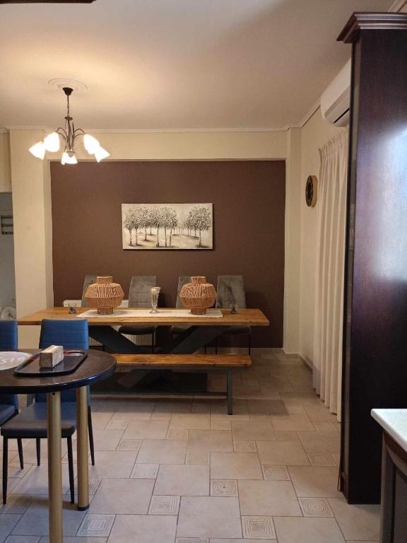 Posezení v ubytování Comfortable apartment in Kiato