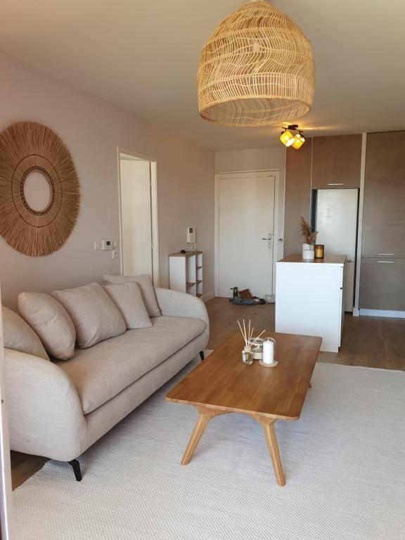 Posezení v ubytování Appartement T2 à 3min de la plage